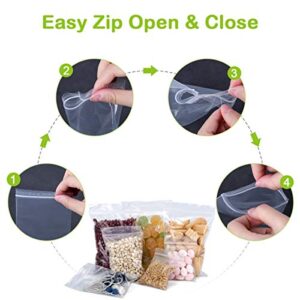 Premium 3 X 4 in (200 Count) Small Poly Zipper Bags, 2Mil Small Plastic Bags Clear, Easy Zip Open & Close, Zip Poly Bags Strong Locking Seal, Food Grade Safe, Handy Perfect for Many Uses by Valchoose