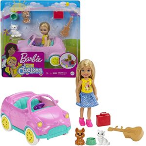 mattel gtk95 chelsea driving a vehicle barbie fun doll, 3 years old and above
