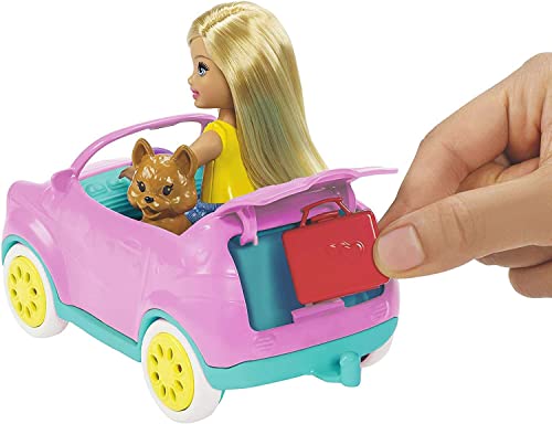 Mattel GTK95 Chelsea Driving a Vehicle Barbie Fun Doll, 3 Years Old and Above