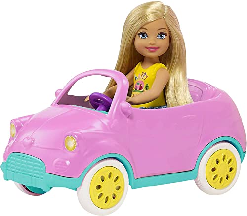 Mattel GTK95 Chelsea Driving a Vehicle Barbie Fun Doll, 3 Years Old and Above