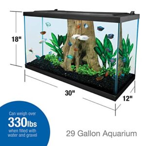 Tetra Glass Aquarium 29 Gallons, Rectangular Fish Tank, Assorted Color