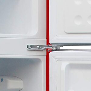 Frigidaire EFR753-Red, 2 Door Apartment Size Refrigerator with Freezer, 7.5 cu ft, Retro, Red