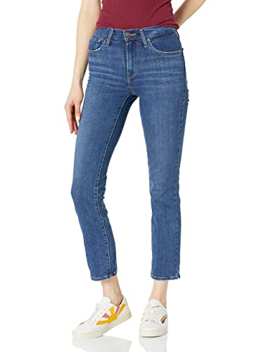 Levi's Women's 724 High Rise Straight Jeans, Chelsea Pier - Dark Indigo, 31 (US 12) R