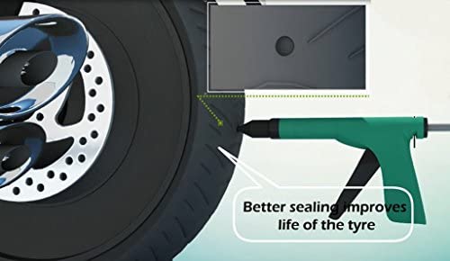 GRAND PITSTOP Tubeless Tire Puncture Repair kit - for Cars, Motorcycles- Spare Plugs (Gun PK + 15 Plugs)