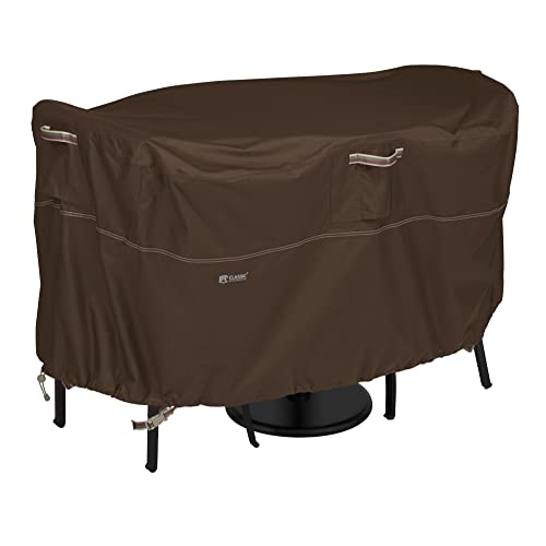 Classic Accessories Madrona Rainproof 72 Inch Patio Bistro Table & Chair Set Cover,Dark Cocoa