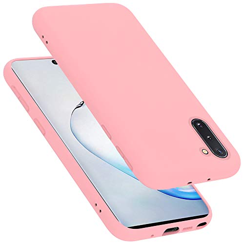 Cadorabo Case Compatible with Samsung Galaxy Note 10 in Liquid Pink - Shockproof and Scratch Resistant TPU Silicone Cover - Ultra Slim Protective Gel Shell Bumper Back Skin