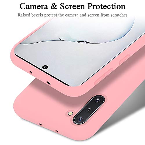 Cadorabo Case Compatible with Samsung Galaxy Note 10 in Liquid Pink - Shockproof and Scratch Resistant TPU Silicone Cover - Ultra Slim Protective Gel Shell Bumper Back Skin