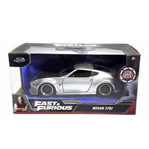 jada toys fast & furious 2009 nissan 370z 1:32 scale die-cast vehicle, silver