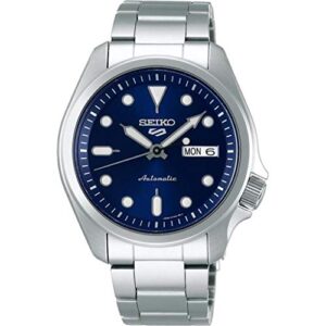 seiko srpe53 5 sports men's watch silver-tone 44.6mm stainless steel