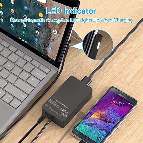 YUHANG [Upgraded Version] Charger 65W, Microsoft Surface Pro Laptop/Tablet Charger, Compatible for Surface Pro 7/6/5/4/3/X, Surface Book, Surface Go/3/2/1 Power Supply Adapter