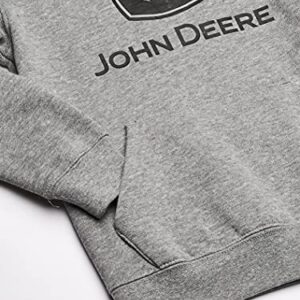 John Deere Boys' Fleece Pullover Hoodie, Grey, 3T