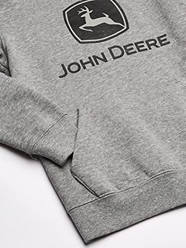 John Deere Boys' Fleece Pullover Hoodie, Grey, 3T