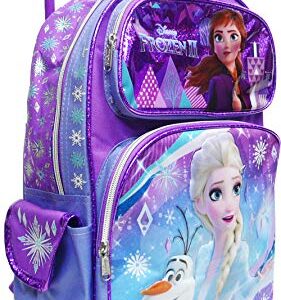 Disney Frozen 2 Elsa & Anna Kids Backpack 16" Rolling/Roller Large Bag 20225