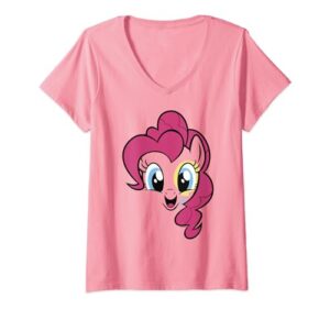 my little pony: friendship is magic pinkie pie big face v-neck t-shirt