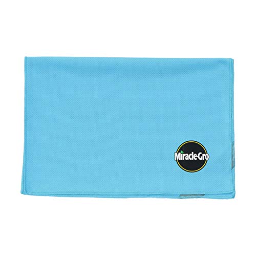 Miracle-Gro MG10018 Cooling Towel – [Pack of 1] Assorted Colors - Green or Teal, Moisture Wicking, Chemical-Free, Reusable Polyester Towel