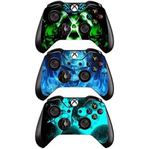 fottcz [3pcs] whole body vinyl sticker decal cover skin for xbox one controller - 3pcs. comb c