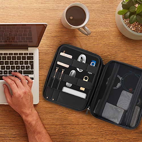 ProCase Portfolio Sleeve Case Organizer Carry Bag for iPad Pro 12.9 6th 2022 / 5th 2021/ 4th 2020/ 3rd 2018, MacBook 11" / Surface Pro X 8-1, Business Travel Briefcase Organizer Bag -Black
