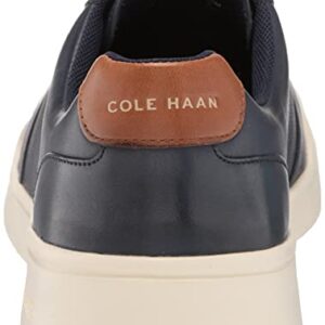 Cole Haan Men's Grand Crosscourt Modern Perforated Sneaker, Peacoat/British TAN, 10.5