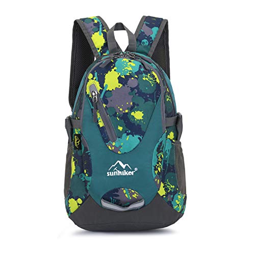 sunhiker Small Cycling Hiking Backpack Water Resistant Travel Backpack Lightweight Daypack M0714 （20-25L）-Colorful Micai