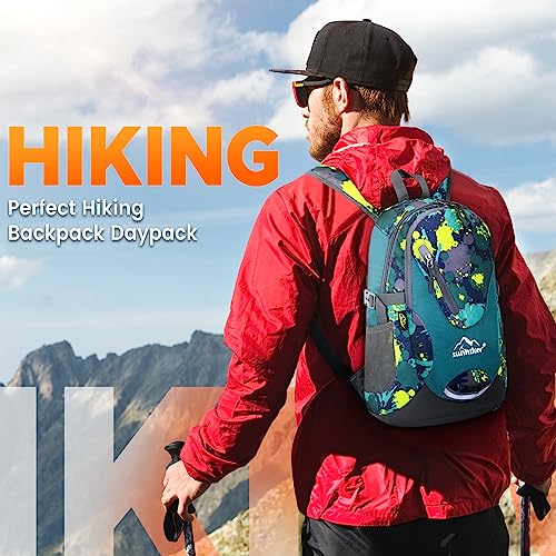 sunhiker Small Cycling Hiking Backpack Water Resistant Travel Backpack Lightweight Daypack M0714 （20-25L）-Colorful Micai