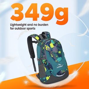 sunhiker Small Cycling Hiking Backpack Water Resistant Travel Backpack Lightweight Daypack M0714 （20-25L）-Colorful Micai