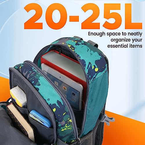 sunhiker Small Cycling Hiking Backpack Water Resistant Travel Backpack Lightweight Daypack M0714 （20-25L）-Colorful Micai