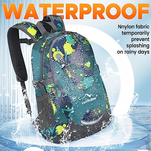 sunhiker Small Cycling Hiking Backpack Water Resistant Travel Backpack Lightweight Daypack M0714 （20-25L）-Colorful Micai