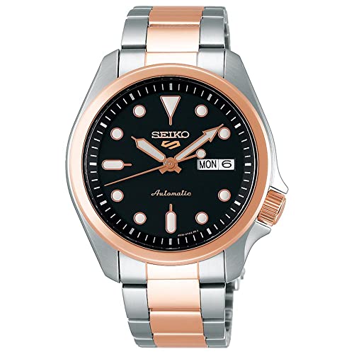 Seiko 5 Sports Automatic 100m 2 Tone Rose Gold Watch SRPE58K1