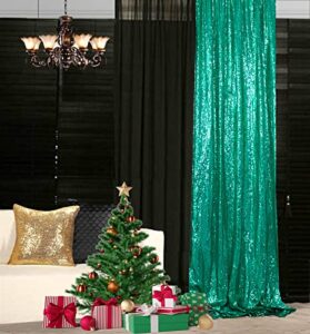 sequin curtain 2ftx8ft green sequin curtain sequin backdrop curtains sequin shower curtain panel fabric wedding backdrop photo booth backdrop (2ftx8ft, green)