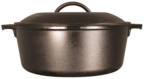 Lodge 5 Quart Cast Iron Dutch Oven. Pre-Seasoned Pot with Lid and Dual Loop Handle & Etekcity Food Scale, Digital Kitchen Weight Grams and Ounces for Baking and Cooking, Small, 304 Stainless Steel