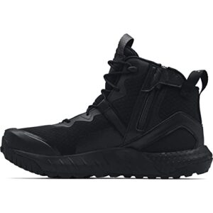 under armour mens micro g valsetz zip mid military and tactical boot, black (001 black, 11.5 us