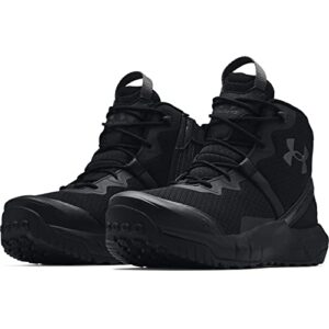 Under Armour mens Micro G Valsetz Zip Mid Military and Tactical Boot, Black (001 Black, 11.5 US