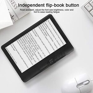 Hoseten e-Book Reader, Waterproof 7 Inch 480P Electronic Book Brightness Adjustable for Win 7/10 for XP for Vista(8G Memory)