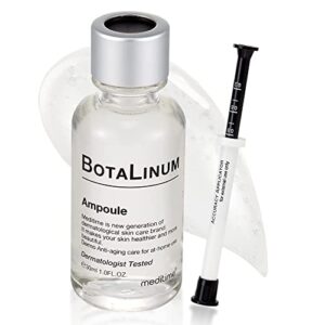 meditime botalinum ampoule - face serum & ampoule with 50% hyaluronic acid | face lifting & brightening serum | hydrating serum for face | firming ampoule korean skin care serum (1.0 fl. oz.)