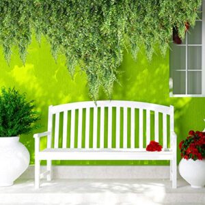 HAPLIA Artificial Plants Vines Ferns Persian Rattan Fake Plant Faux Hanging Boston Fern Flowers Vine Outdoor UV Resistant Plastic Plants for Wall Indoor Hanging Baskets Wedding Garland Decor-2 pcs