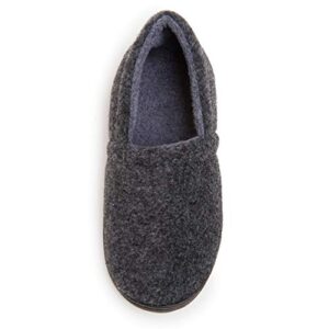 skysole boys’ slippers, lightweight and comfortable a-line slip-ons with rubber soles, grey, size 5