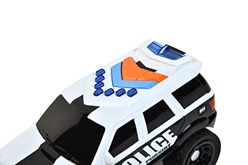 Sunny Days Entertainment Large Police Car – Lights and Sounds Vehicle with Motorized Drive and Soft Grip Tires | Rescue SUV Patrol Toy for Kids – Maxx Action