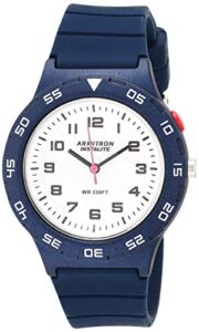 armitron sport unisex easy to read dial silicone strap watch, 25/6443