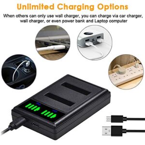 Li-50B D-Li92 Battery and LED Dual Charger Compatible with Olympus SZ-20,SZ-15, SZ-16, SZ-12, SZ-10 iHS,TG-810, TG-820, TG-830, TG-850, TG-610, TG-630 iHS, SP-800UZ, Tough 6000, 6020, 8000