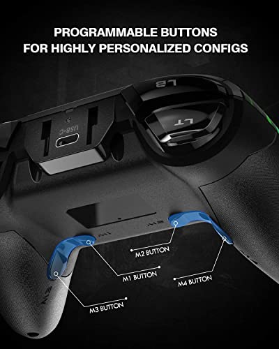 EasySMX Wireless PC Controller, Dual-Vibration Joystick Gamepad Computer Gaming Controller for PC Windows 7/8/10/11/12, Steam, PS3, Switch and Android- Black