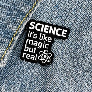 Enamel Pin Lapel Decoration Brooch Metal Cute Small for Men Women Boy Girl Science