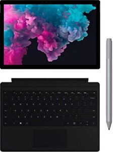 newest microsoft surface pro 6 sp6 12.3” (2736x1824) pixelsense 10-point touch display tablet pc w/type cover & pen, intel quad core i7-8650u upto 4.2ghz, 8gb ram, 256gb ssd, win 10,black (renewed)