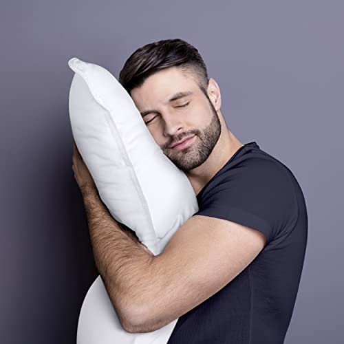 Utopia Bedding Bed Pillows for Sleeping (White), Standard Size, Set of 2, Hotel Pillows, Cooling Pillows for Side, Back or Stomach Sleepers