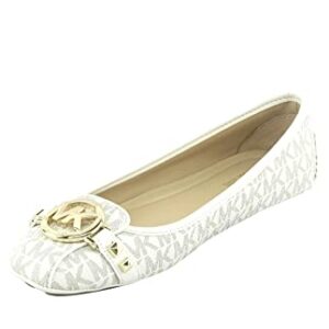 Michael Kors Women's Fulton Moccasin (Vanilla PVC, Numeric_8_Point_5)