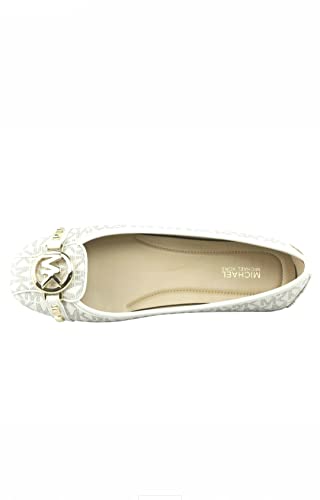 Michael Kors Women's Fulton Moccasin (Vanilla PVC, Numeric_8_Point_5)