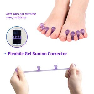 Toe Separators for Nail Polish,Toe Spacers for Pedicures,Pedicure Toe Separators for Separating Toenails or Nails,Easy Finger and Toenail Polish Grooming,Soft Gel Pedicure Kit.