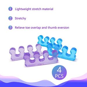 Toe Separators for Nail Polish,Toe Spacers for Pedicures,Pedicure Toe Separators for Separating Toenails or Nails,Easy Finger and Toenail Polish Grooming,Soft Gel Pedicure Kit.