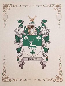 mr sweets stanly coat of arms, family crest 8.5x11 print - surname origin: english england