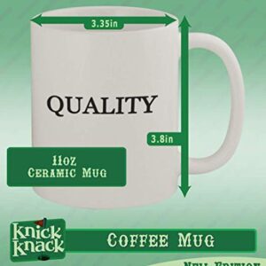 Knick Knack Gifts #appallment - 11oz Ceramic White Coffee Mug, White