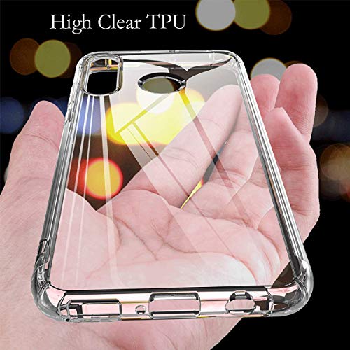 FZZSZS Slim Thin Black and Transparent Case for Oppo Reno 6 Pro 5G, Soft Protective Phone Cover with Flexible TPU Protection Bumper Shell for Oppo Reno 6 Pro 5G (6.55")